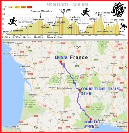 Mi Mil'Kil 2021 - 500km Lignac - Lodève